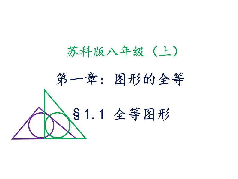 苏科版八年级数学上册 1.1 全等图形课件PPT06