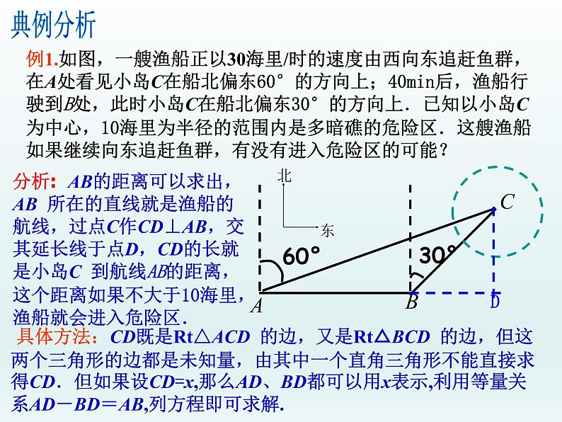 26.4解直角三角形的应用 课件 冀教版数学九年级上册第7页