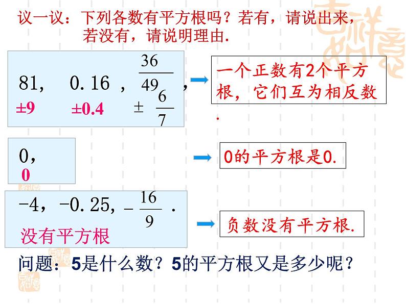 苏科版八年级数学上册 4.1 平方根课件PPT05