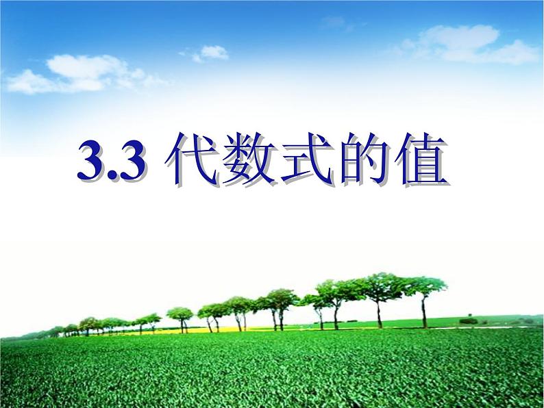 冀教版七年级数学上册 3.3 代数式的值课件PPT第4页