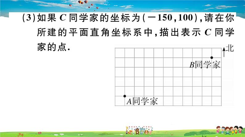 八年级上册(北师大版)-《位置与坐标》章末复习--精品习题课件第6页