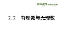 2020-2021学年2.2 有理数与无理数授课课件ppt