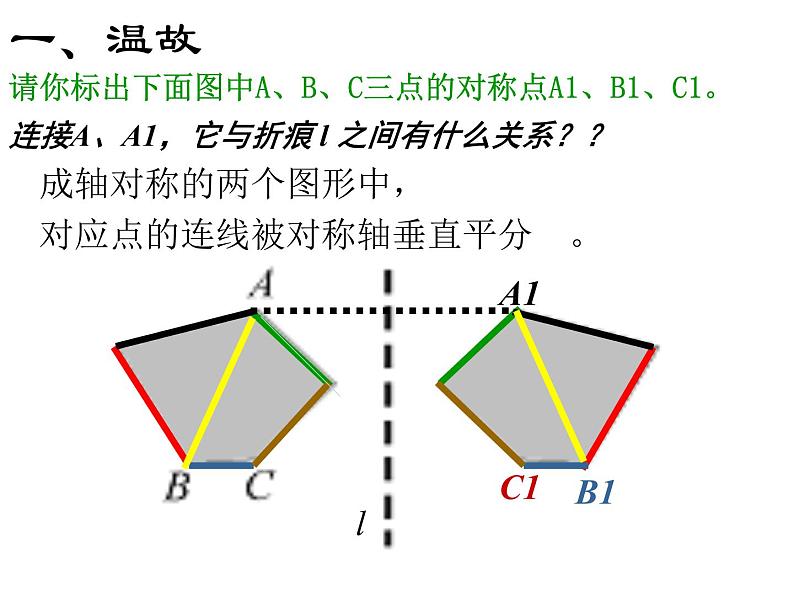 苏科版八年级数学上册 2.2 轴对称的性质课件PPT02