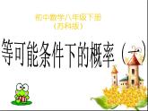 蘇科版九年級數(shù)學(xué)上冊 4.2 等可能條件下的概率（一）課件PPT