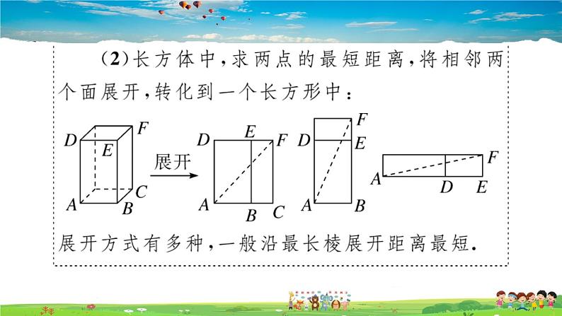 八年级上册(北师大版)微专题：利用勾股定理解决最短路径问题【期末热点】课件PPT第3页