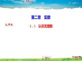 北师大版八年级数学上册第二章 实数-作业课件-2．1　认识无理数
