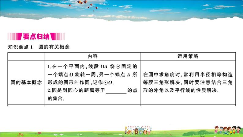 九年级数学下册作业课件（北师大版）3.1 圆02