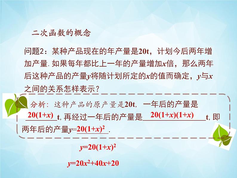 北师版数学九年级下册 2.1 二次函数课件PPT07