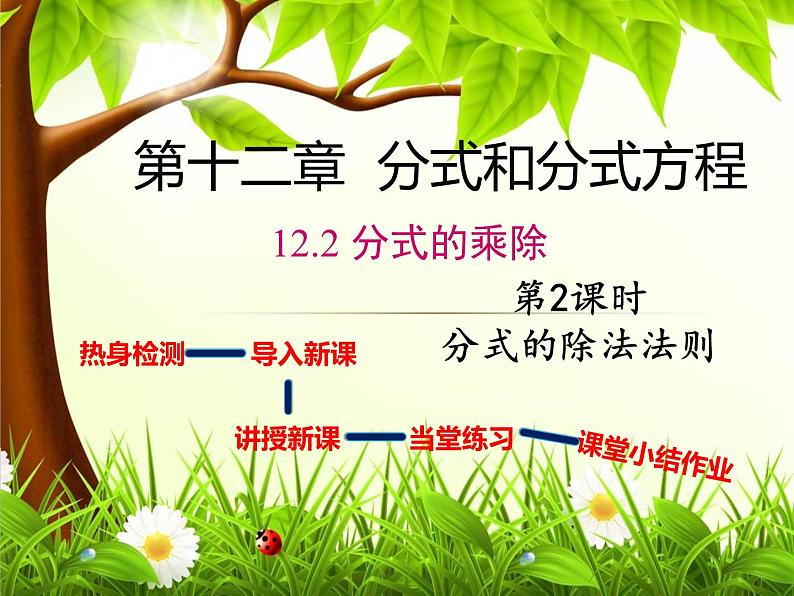 12.2 分式的乘除（1）（课件）-2021-2022学年数学八年级上册-冀教版第1页