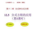 12.5 分式方程的应用（5）（课件）-2021-2022学年数学八年级上册-冀教版