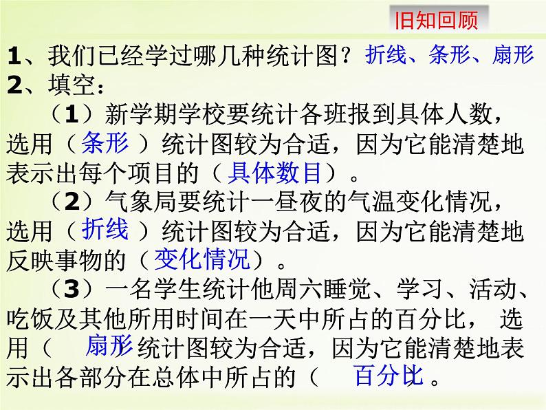 北师大版七年级数学上册 6.4 统计图的选择课件PPT第5页