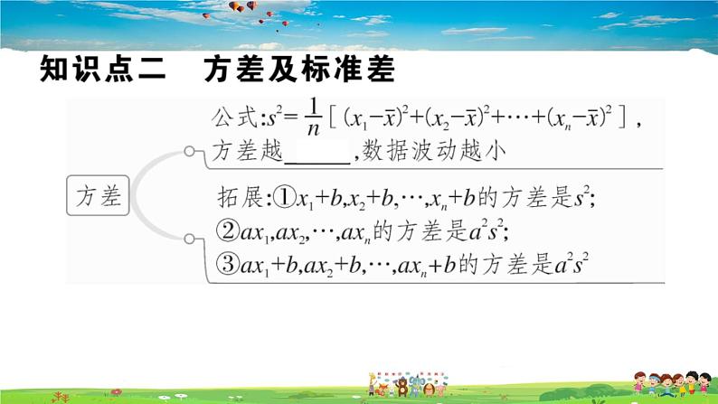 八年级上册(北师大版)-6.4  第1课时   极差、方差和标准差--精品习题课件第5页