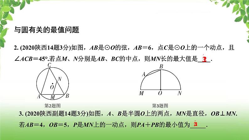 陕西中考数学真题汇编综合课件 9 圆第3页