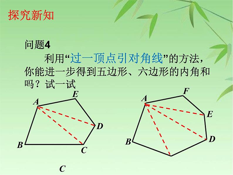 八年级数学上册教学课件-11.3.2 多边形的内角和1-人教版04