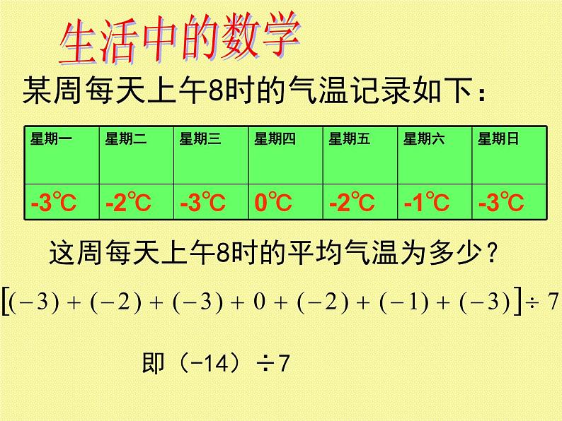 2.8 有理数的除法（10）（课件）-2021-2022学年数学七年级上册-北师大版第1页