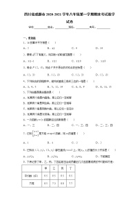 四川省成都市2020-2021学年八年级第一学期期末考试数学试卷（word版 含答案）