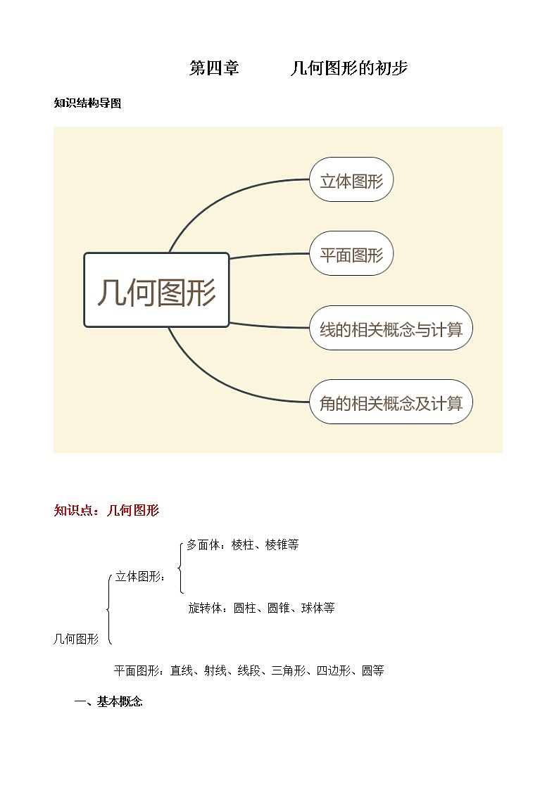第四章 几何图形初步教案第1页