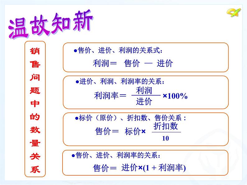 2021-2022人教版数学七年级上册3.4 销售中的盈亏问题研讨课课件（17张）第4页