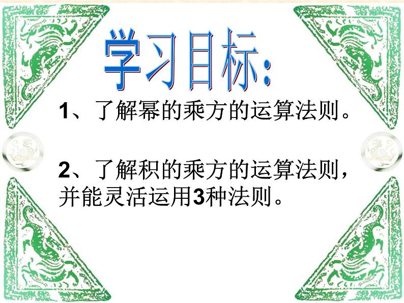 2021-2022学年度人教版数学八年级上册14.1.2 幂的乘方课件（26张）第2页