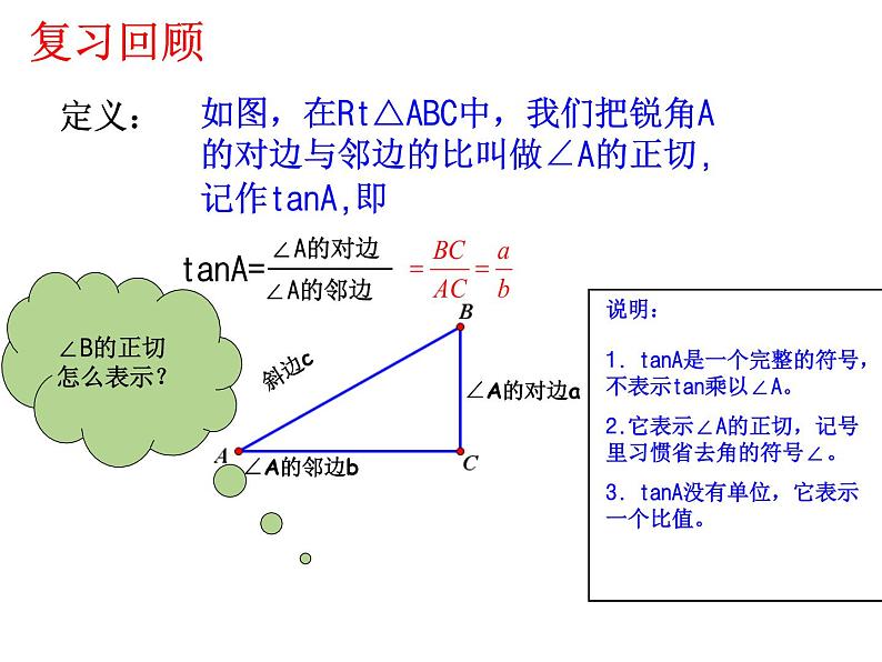 2021-2022学年度沪科版初中数学九年级上册23.1锐角的三角函数课件（17张）03