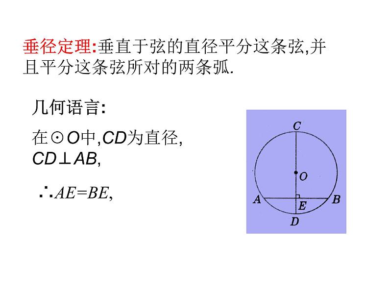 2021-2022冀教版初中数学九年级上册28.4 垂经定理 课件（16张）05