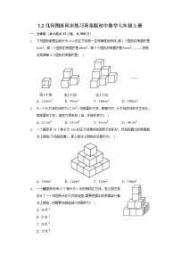 初中数学青岛版七年级上册1.2 几何图形一课一练