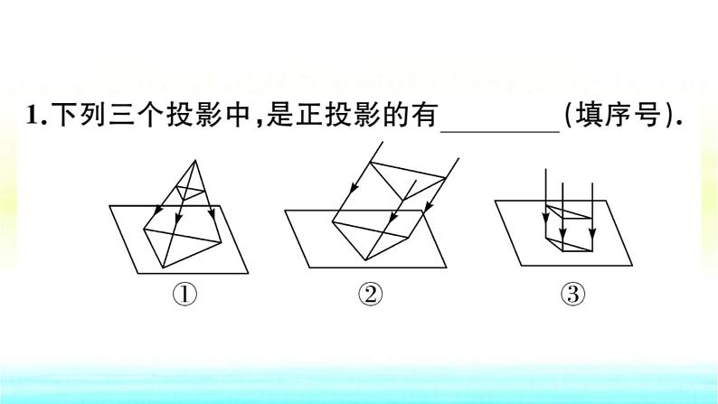 九年级数学下册第25章投影与视图25.1投影25.1.2正投影作业课件沪科版03