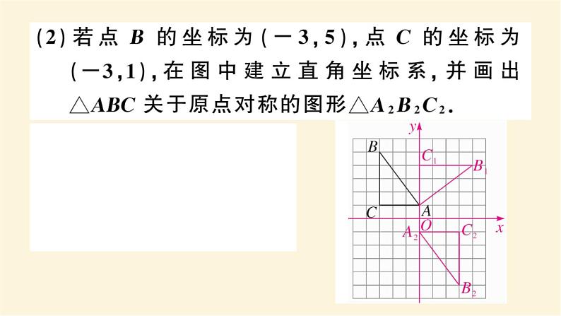 九年级数学下册在网格中的旋转作图问题中考热点作业课件沪科版04