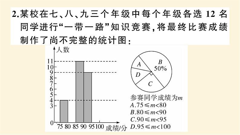 九年级数学下册概率与统计的综合应用中考热点作业课件沪科版07