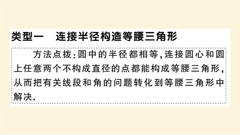 九年级数学下册圆中常见辅助线的作法期末热点作业课件沪科版02