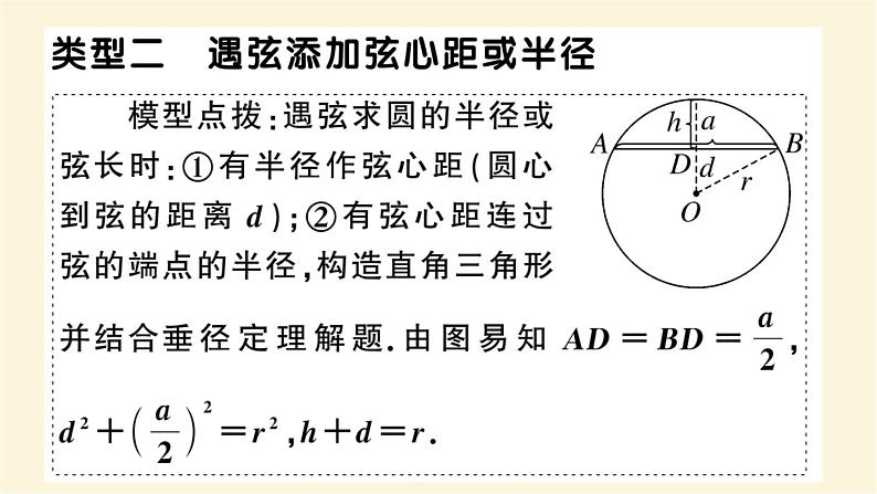 九年级数学下册圆中常见辅助线的作法期末热点作业课件沪科版05