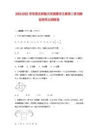 北师大版八年级上册第一章 勾股定理综合与测试同步训练题