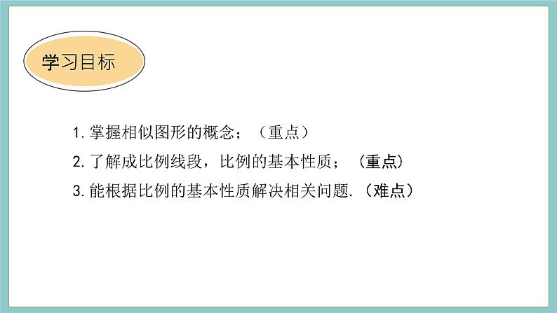 2021-2022学年华东师大版数学九年级上册23.1.1 成比例线段课件（20张）02