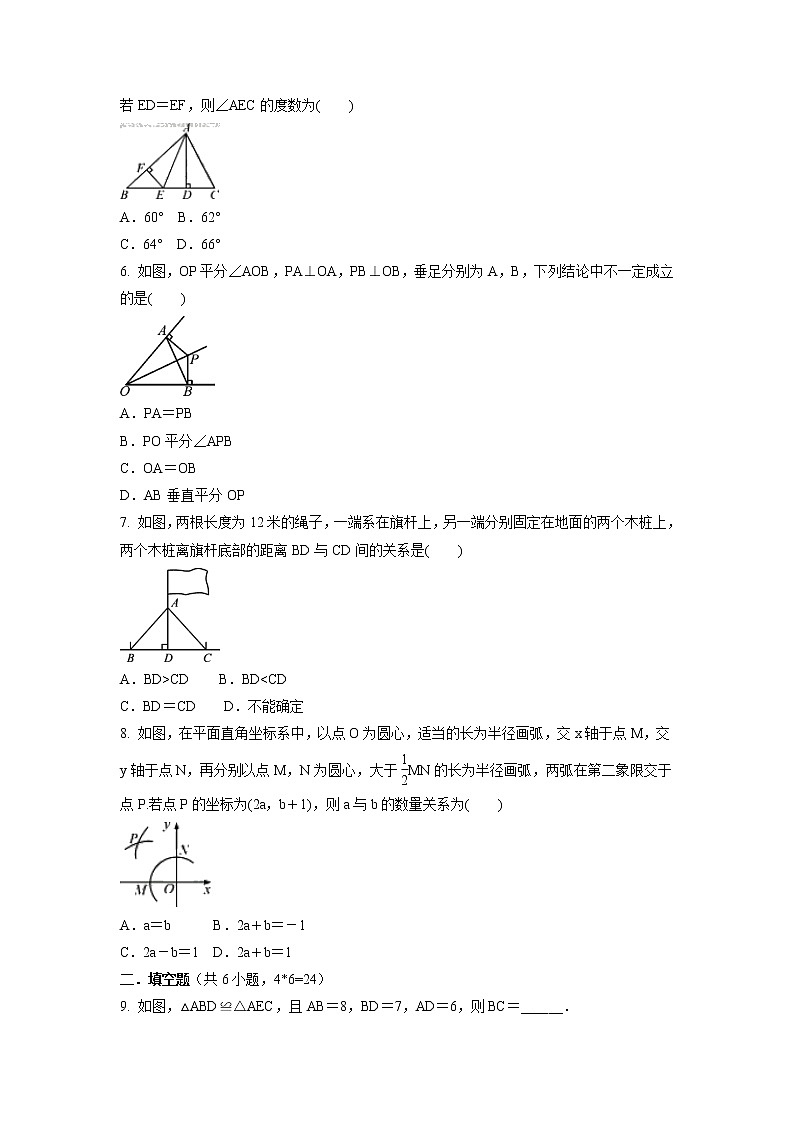 第十二章　全等三角形  单元测试训练卷 2021-2022学年人教版八年级数学上册第2页