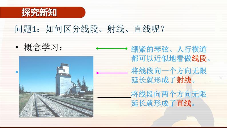 4.1.2线段、直线、射线-北师大版七年级数学上册课件第4页
