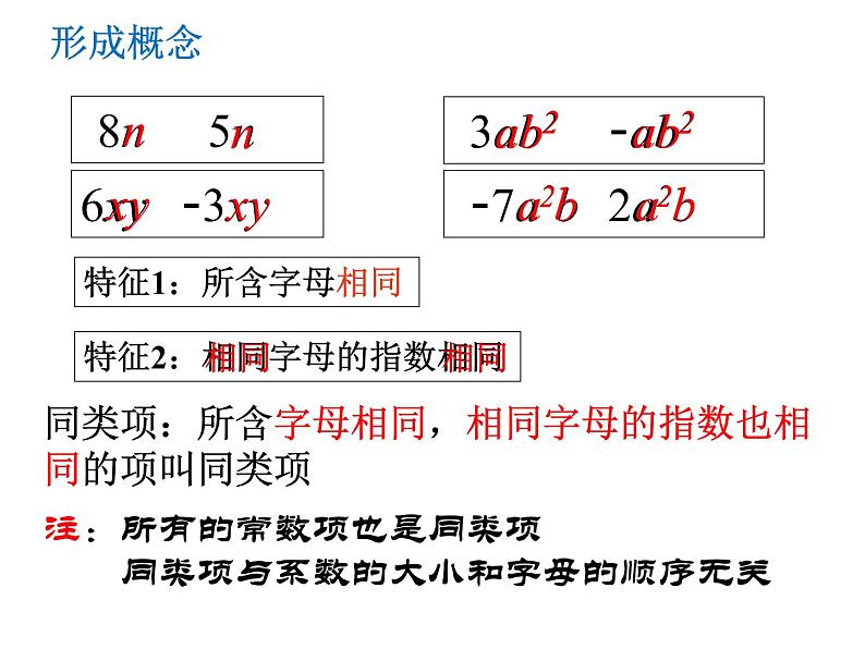 2021—2022学年苏科版数学七年级上册3.4合并同类项课件（16张）第4页