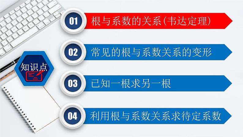 人教版2021-2022学年九年级数学上册21.2.4 一元二次方程根与系数的关系课件（17张）02