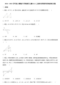 数学八年级上册12.2 三角形全等的判定课时作业