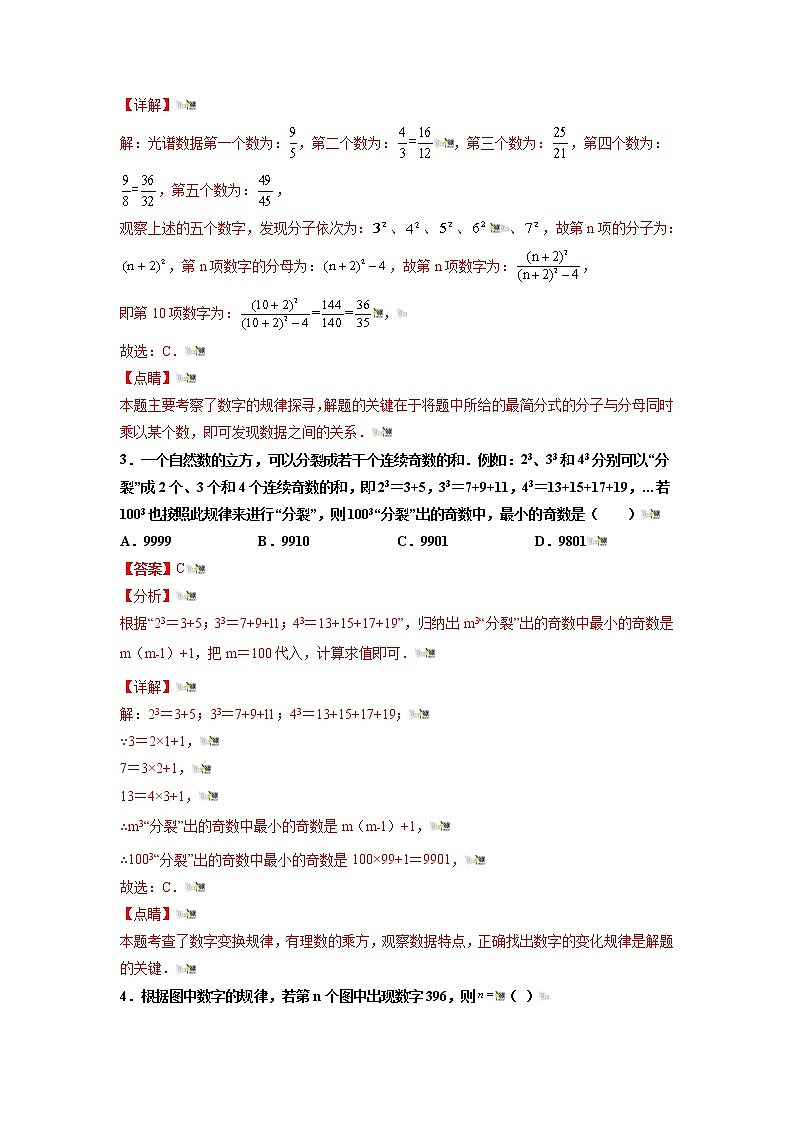 2021-2022学年七年级数学上册同步培优（苏科版）第3章 代数式  培优测试卷（二）（解析版）第2页