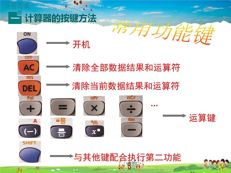 北师大版数学七年级上册-2.12 用计算器进行运算【教学课件】第5页