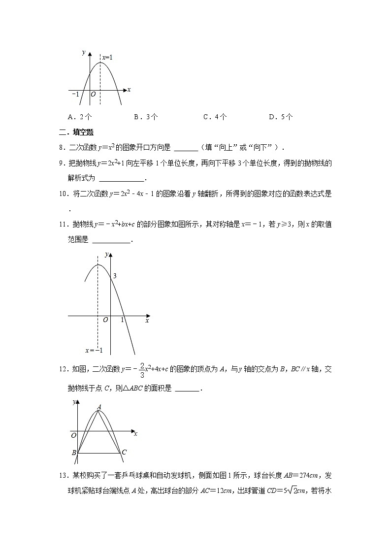 2021-2022学年人教版数学九年级上册第22章二次函数单元质量检测（含解析）第2页