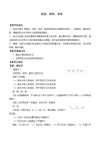 初中数学6.1 线段 射线 直线教案