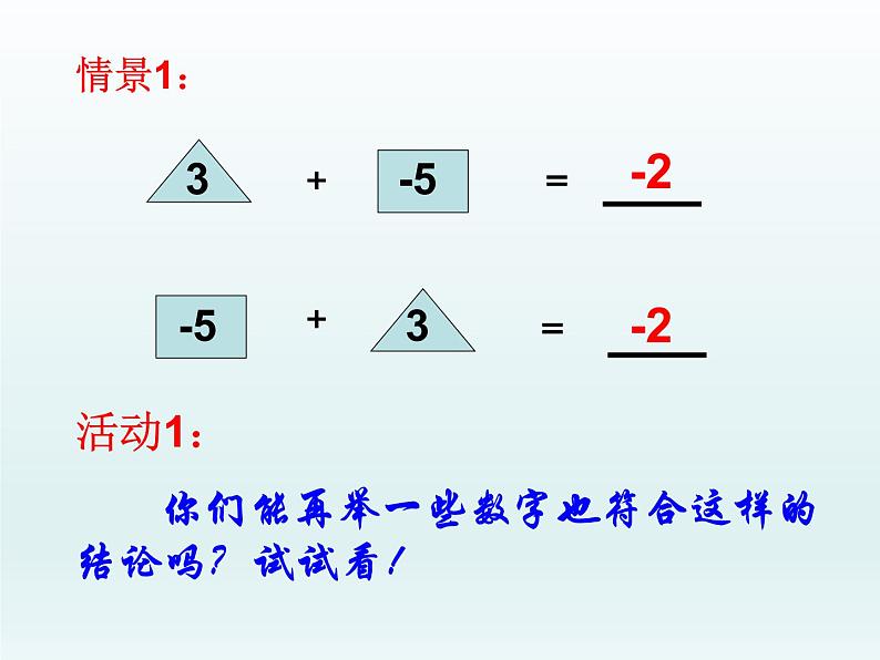 苏科版七年级数学上册2.5 有理数的加法与减法_(1) 课件02