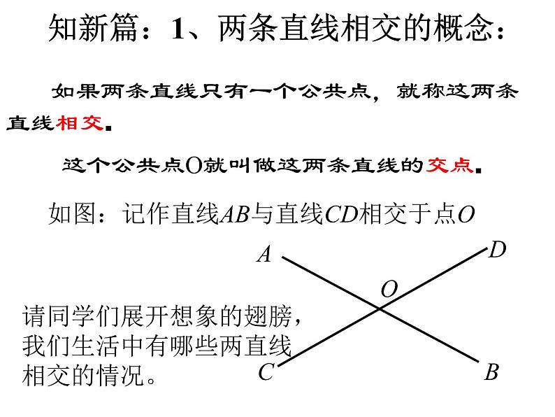 浙教版数学七年级上册 6.9 直线的相交（课件）第3页