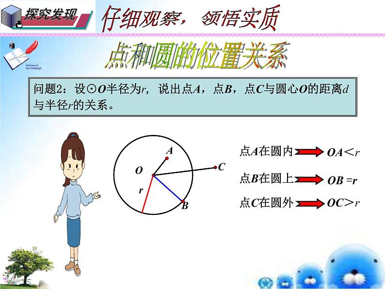 27.2.1 点和圆的位置关系（课件）九年级数学（华师大版）第4页