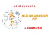 1.4 解直角三角形（课件）九年级数学下册（北师版）