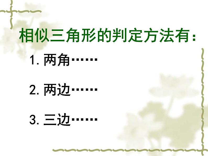 北师大版九年级上册 数学 课件 4.5 相似三角形判定定理的证明第4页