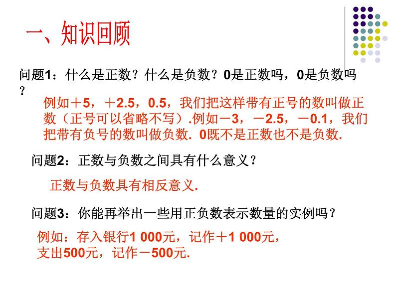 人教版七年级上册数学 1.1 正数和负数（2） 课件01