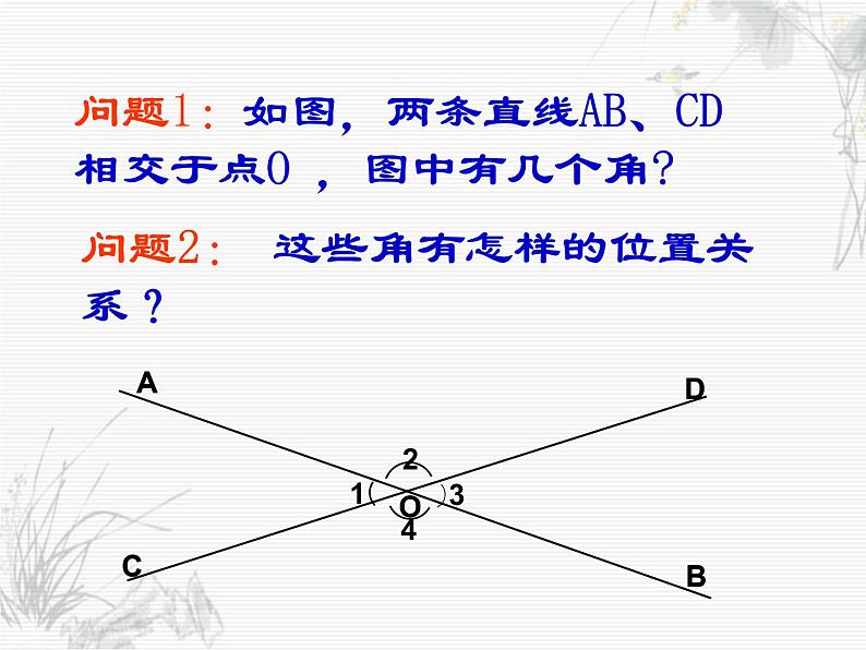 人教版七年级数学下册5.1.1 相交线 课件05