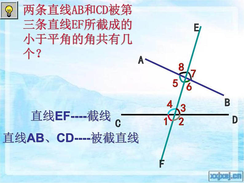 人教版七年级数学下册5.1.3同位角_内错角_同旁内角 课件第5页